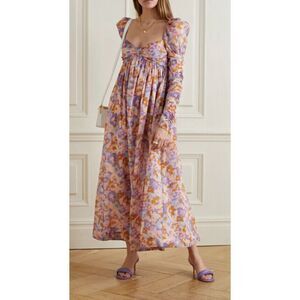 NWOT ZIMMERMANN Violet Twist Front Floral Print dress, Sz 0, $750